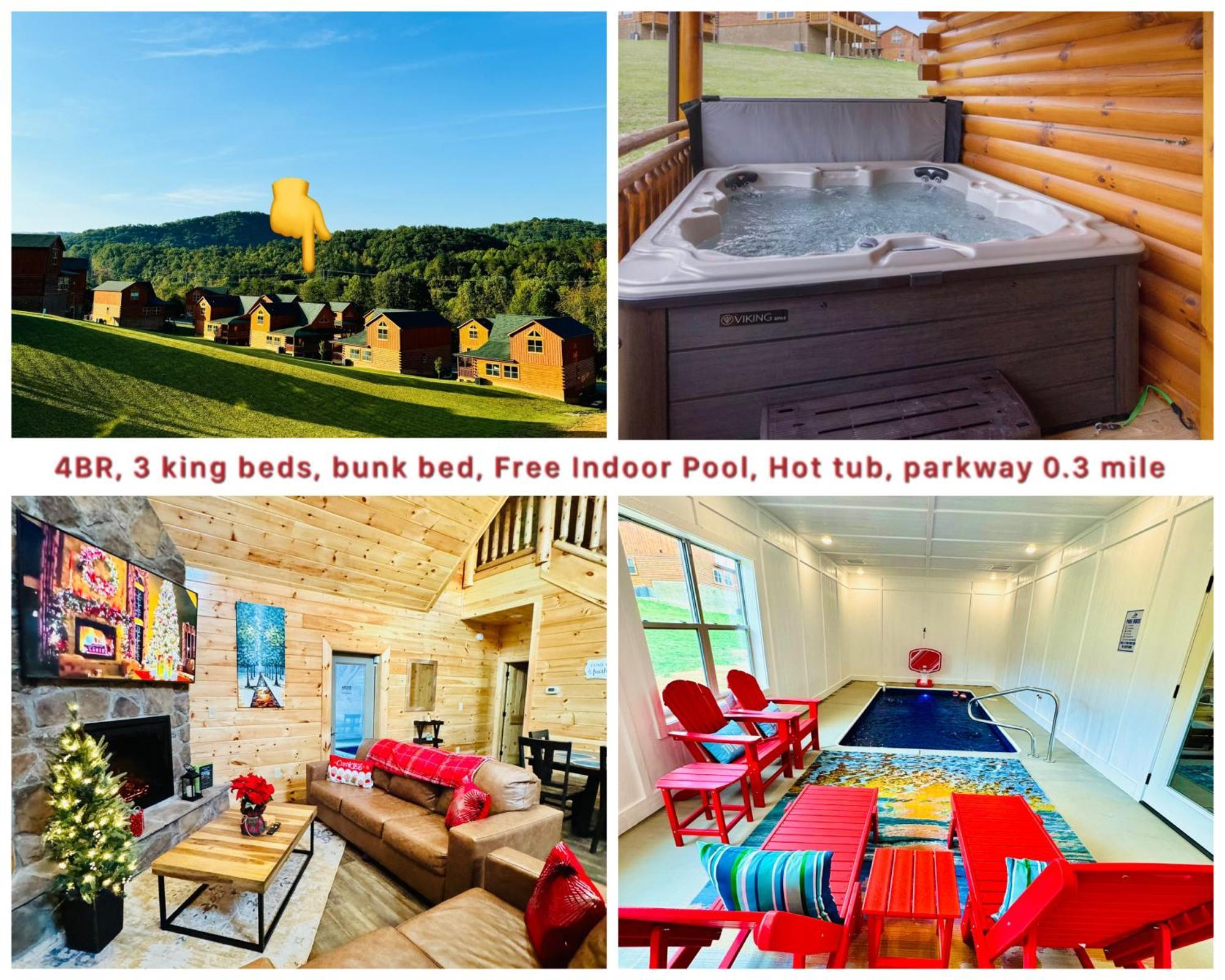 New! Indoor Pool/Ps 5/Hot Tub/Parkway Villa Pigeon Forge Exterior photo